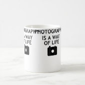 Fotografie ist eine Lebensart Kaffeetasse (Mittel)