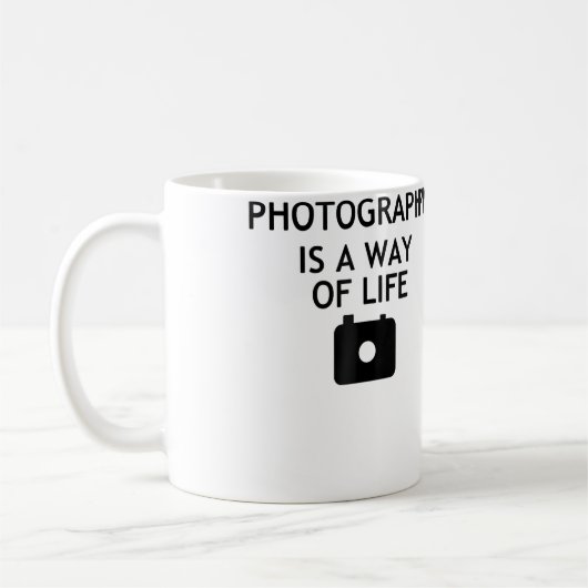 Fotografie ist eine Lebensart Kaffeetasse (Links)