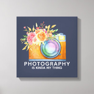 Fotografie ist Kinda My Thatercolor Camera Leinwanddruck
