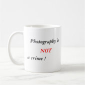 Fotografie ist nicht ein Verbrechen (Tasse) Kaffeetasse (Links)