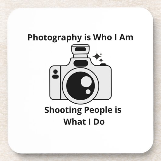 Fotografie ist Wer ich bin auf einem Getränkeuntersetzer (Vorderseite)