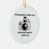 Fotografie ist Wer ich bin Keramik Ornament (Rechts)