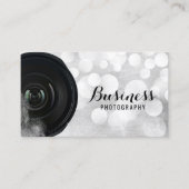 Fotografie Kamera Moderne Silberfotografie Visitenkarte (Vorderseite)
