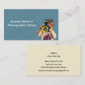 Fotografie Kamerageschäft oder Fotograf Visitenkarte (Vorne/Hinten)
