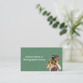Fotografie Kamerageschäft oder Fotograf Visitenkarte (Stehend Vorderseite)