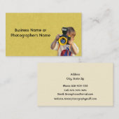 Fotografie Kamerageschäft oder Fotograf Visitenkarte (Vorne/Hinten)