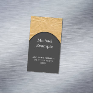 Fotografie - Krinkly Wrapping Paper + Ihre Ideen Magnetische Visitenkarte