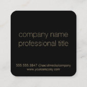 Fotografie | Künstler | Designer | Kameraleuchten Quadratische Visitenkarte (Rückseite)