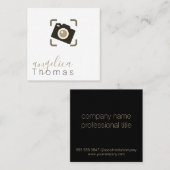 Fotografie | Künstler | Designer Quadratische Visitenkarte (Vorne/Hinten)