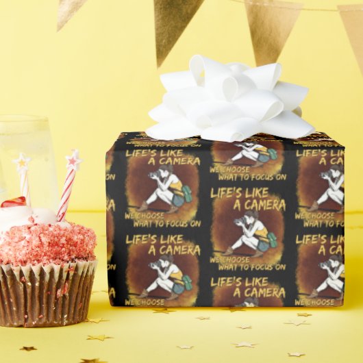 Fotografie - Leben wie ein Fotograf Geschenkpapier (Geburtstagsparty)