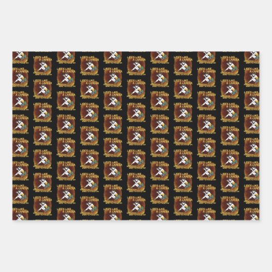 Fotografie - Leben wie ein Fotograf Geschenkpapier Set (Vorderseite 2)