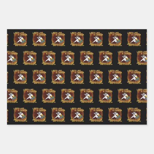 Fotografie - Leben wie ein Fotograf Geschenkpapier Set (Vorderseite)