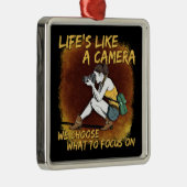 Fotografie - Leben wie ein Fotograf Ornament Aus Metall (Rechts)