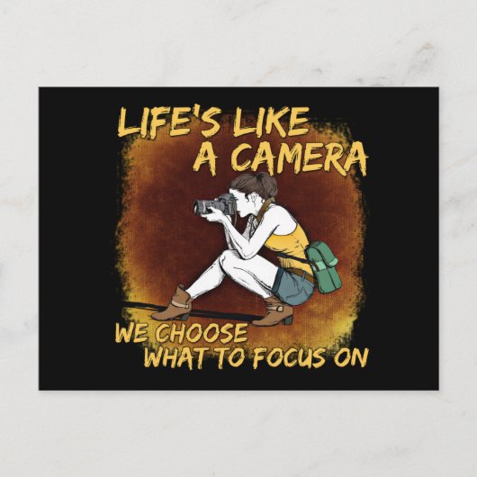 Fotografie - Leben wie ein Fotograf Postkarte (Vorderseite)