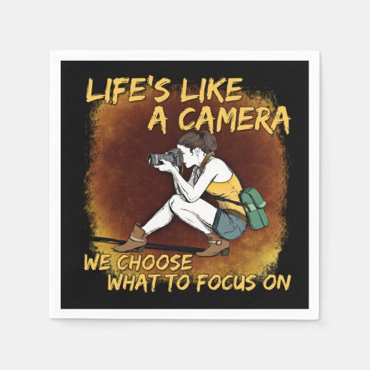 Fotografie - Leben wie ein Fotograf Serviette (Vorderseite)