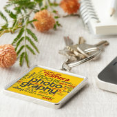 Fotografie Lingo Text Collage Schlüsselanhänger (Seite)