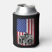 Fotografie Lover American Flag Dosenkühler (Kanne Vorderseite)