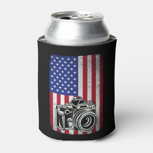 Fotografie Lover American Flag Dosenkühler (Kanne Vorderseite)
