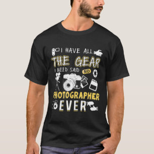 Fotografie Lover Gift Tee Shirt Funny Camera Foto