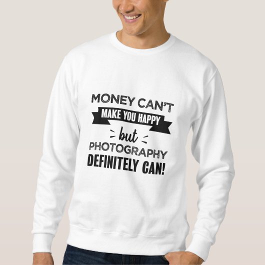 Fotografie macht dich glücklich sweatshirt (Vorderseite)