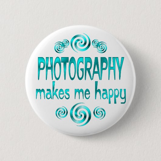 Fotografie macht mich glücklich button (Vorderseite)