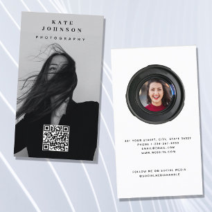 Fotografie Minimalistisch Moderne Soziale Medien Q Visitenkarte
