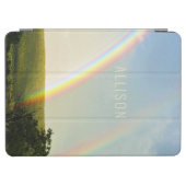 Fotografie mit doppeltem Regenbogen Personalisiert iPad Air Hülle (Horizontal)