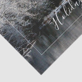 Fotografie mit einer Winterlandschaft Seidenpapier (Ausschnitt)