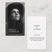 Fotografie mit einfachen Foto-Schauspielern Visitenkarte (Vorne/Hinten)