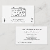 Fotografie, moderne berufliche Fotografin Visitenkarte (Vorne/Hinten)