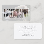 Fotografie Moderne Foto-Visitenkarte Visitenkarte (Vorne/Hinten)