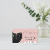Fotografie Moderne Rose Gold Dripping Fotograf Visitenkarte (Stehend Vorderseite)