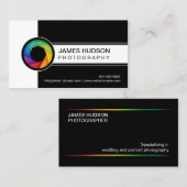 Fotografie-moderner Fensterladen Visitenkarte (Vorne/Hinten)