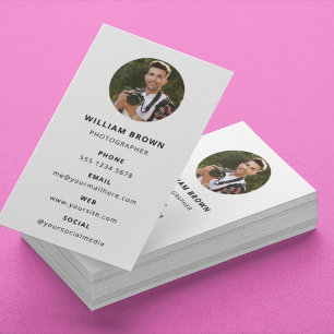 Fotografie Modernes Minimales Foto Visitenkarte