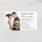 Fotografie Modernes Minimales Foto Weiß Visitenkarte (Rückseite)