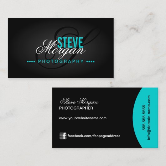 Fotografie-Monogramm Visitenkarte (Vorne/Hinten)