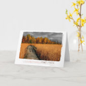 Fotografie ohne Dankbarkeit im Herbst Karte (Gelbe Blume)