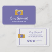 Fotografie Paparazzi Fotograf Business Card Visitenkarte (Vorne/Hinten)