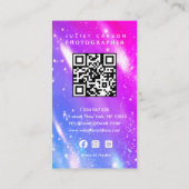 Fotografie Qr Code Holografie Visitenkarte (Rückseite)