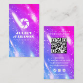 Fotografie Qr Code Holografie Visitenkarte (Vorne/Hinten)