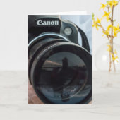 Fotografie-Reflexionen Karte (Gelbe Blume)