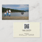 Fotografie Roger Mathis, Familien-Karte Visitenkarte (Vorne/Hinten)