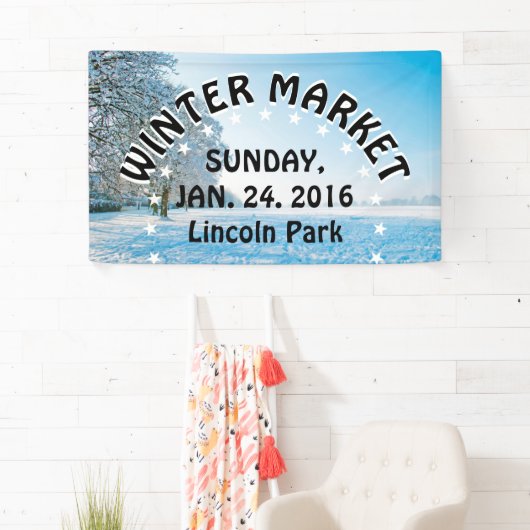 Fotografie - schöner Winterpark + Ihre Ideen Banner (Insitu)