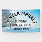 Fotografie - schöner Winterpark + Ihre Ideen Banner (Horizontal)