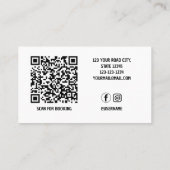 Fotografie Script Moderne Soziale Medien Visitenkarte (Rückseite)