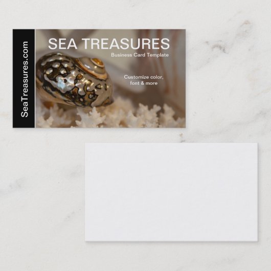 Fotografie SeaShells Visitenkarte (Vorne/Hinten)