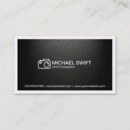 Fotografie Showcase Minimal einfache Matte Black Visitenkarte