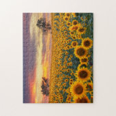 Fotografie Sonnenblumenfeld-Komplex Jigsaw-Puzzles Puzzle (Vertikal)