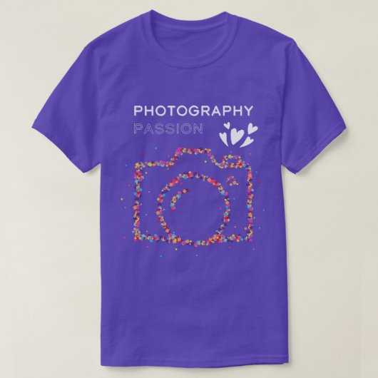 Fotografie Spiegelreflex T-Shirt (Design vorne)