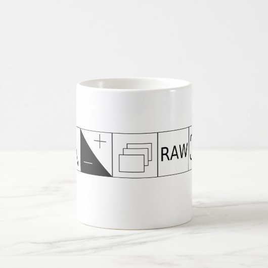 Fotografie Symbole Motiv für Fotografen Kaffeetasse (Mittel)